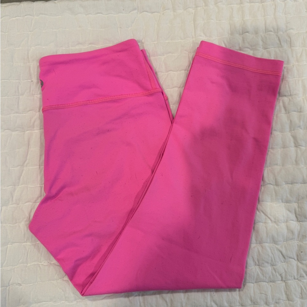 Lululemon Cropped Pink Leggings